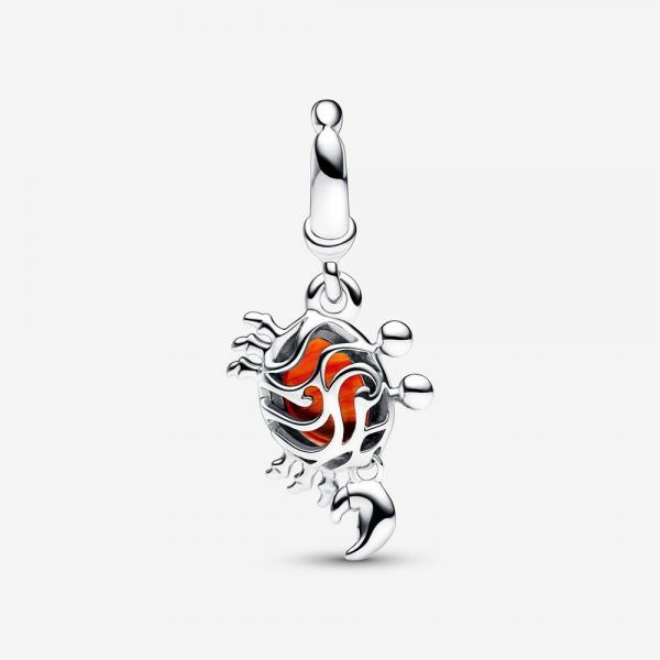 Pandora ékszer Disney A kis hableány Sebastian függő charm 792694C01