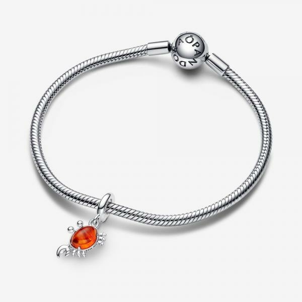 Pandora ékszer Disney A kis hableány Sebastian függő charm 792694C01
