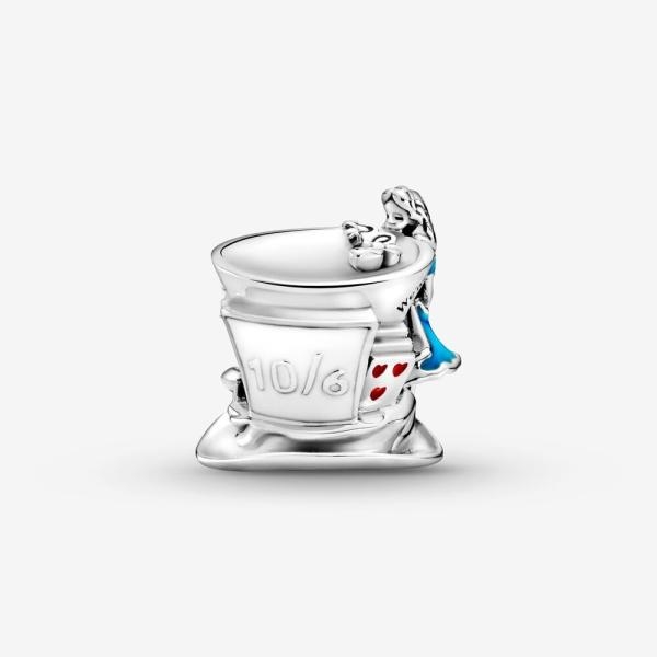 Pandora ékszer Disney Alíz csodaországban kalap ezüst charm 799348C01