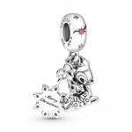 Pandora ékszer Disney Bambi és Toppancs függő ezüst charm 799647C01