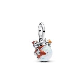Pandora ékszer Disney Chip és Dale karácsonyi gömbön charm 793532C01