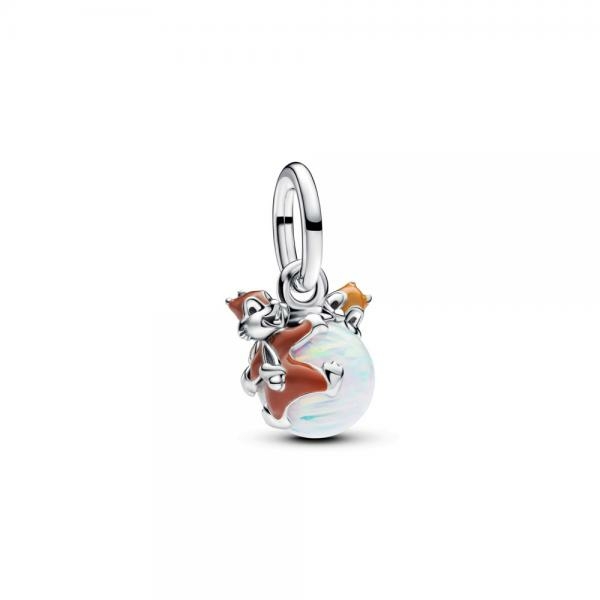 Pandora ékszer Disney Chip és Dale karácsonyi gömbön charm 793532C01