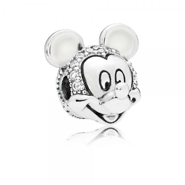 Pandora ékszer Disney Csillámló Mickey portré klip 797495CZ