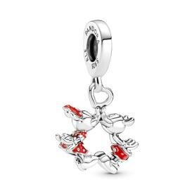 Pandora ékszer Disney csókolózó Mickey és Minnie függő ezüst charm 790075C01