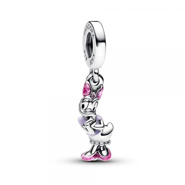 Pandora ékszer Disney Daisy kacsa függő ezüst charm 793249C01