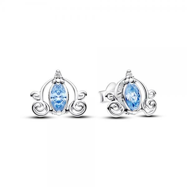 Pandora ékszer Disney Hamupipőke hintója ezüst fülbevaló 293060C01