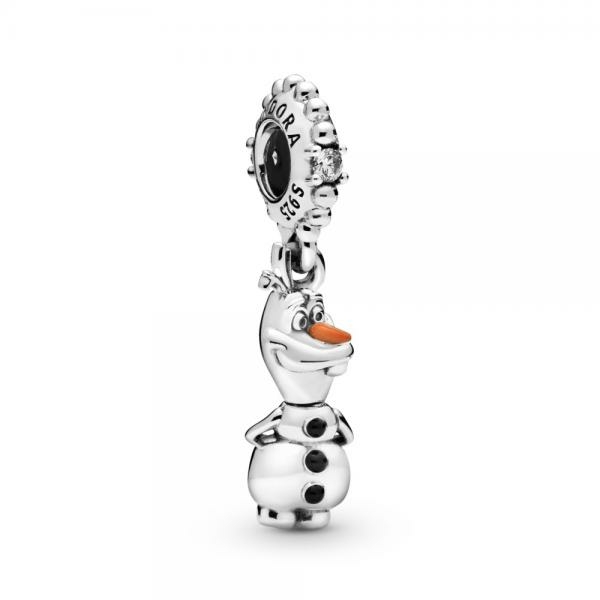 Pandora ékszer Disney Jégvarázs Olaf ezüst charm 798455C01