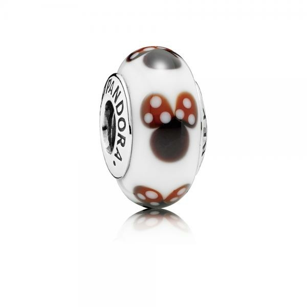 Pandora ékszer Disney klasszikus Minnie muránói üveg charm 791634