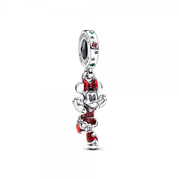 Pandora ékszer Disney korcsolyázó Minnie egér függő ezüst charm 793530C01
