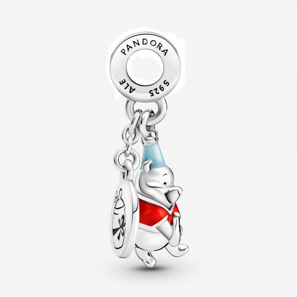 Pandora ékszer Disney Micimackó születésnapi függő charm 799385C01