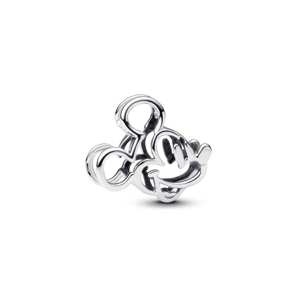 Pandora ékszer Disney Mickey egér áttört ezüst charm 793907C00