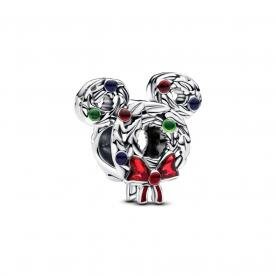 Pandora ékszer Disney Mickey egér karácsonyi koszorú charm 793531C01
