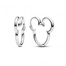 Pandora ékszer Disney Mickey egér sziluett karika ezüst fülbevaló 293528C00