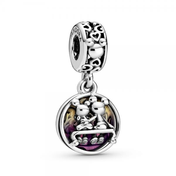 Pandora ékszer Disney Mickey és Minnie függő charm 798866C01