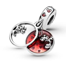 Pandora ékszer Disney Mickey és Minnie szerelem és csókok ezüst charm 799298C01