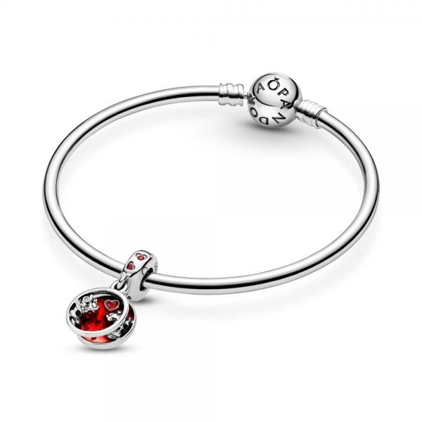 Pandora ékszer Disney Mickey és Minnie szerelem és csókok ezüst charm 799298C01