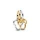 Pandora ékszer Disney Mickey és Minnie sziluett függő dupla charm 763650C01