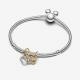 Pandora ékszer Disney Mickey és Minnie sziluett függő dupla charm 763650C01