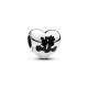 Pandora ékszer Disney Mickey és Minnie szív ezüst charm 793092C01