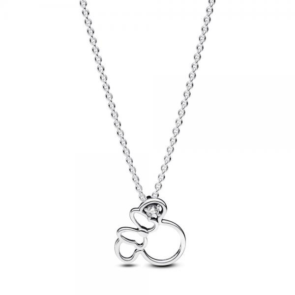 Pandora ékszer Disney Minnie egér sziluett ezüst nyaklánc 393187C01-45