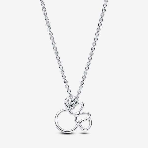 Pandora ékszer Disney Minnie egér sziluett ezüst nyaklánc 393187C01-45