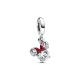 Pandora ékszer Disney Minnie egér sziluett piros masnival charm 793533C01