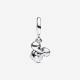 Pandora ékszer Disney Minnie egér sziluett piros masnival charm 793533C01