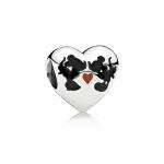 Pandora ékszer Disney Minnie és Mickey csók 791443ENMX