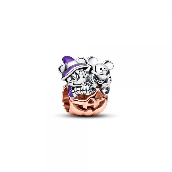 Pandora ékszer Disney Minnie és Mickey egér Halloween tökben ezüst charm 782816C01