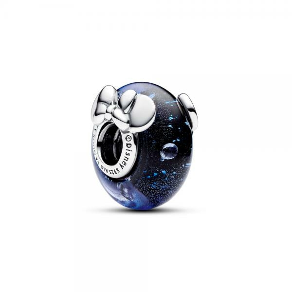 Pandora ékszer Disney Minnie és Mickey egér kék muránói üveg charm 792958C01