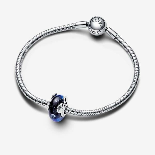 Pandora ékszer Disney Minnie és Mickey egér kék muránói üveg charm 792958C01