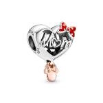 Pandora ékszer Disney Minnie Mom szív ezüst charm 781142C01