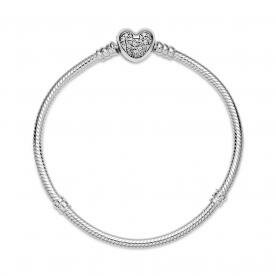 Pandora ékszer Disney Moments Mickey szívkapcsos kígyólánc karkötő 