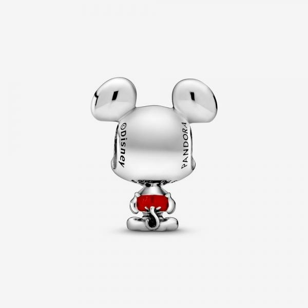 Pandora ékszer Disney piros nadrágos Mickey charm 798905C01