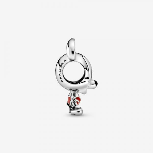 Pandora ékszer Disney piros nadrágos Mickey charm 798905C01