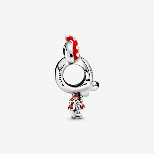 Pandora ékszer Disney piros ruhás Minnie charm 798880C02