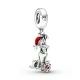 Pandora ékszer Disney Plútó karácsonyi ajándékkal függő charm 799199C01