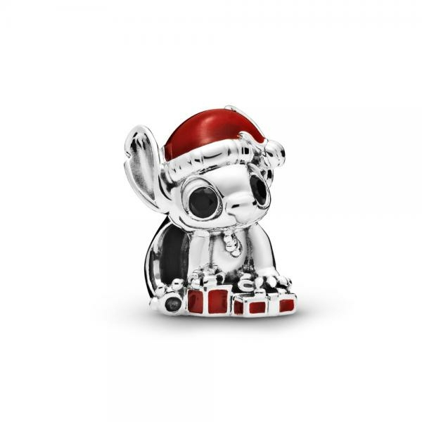 Pandora ékszer Disney Stich karácsonyi ezüst charm 798452C01