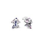 Pandora ékszer Disney Stitch és Angel ezüst fülbevaló 293741C01