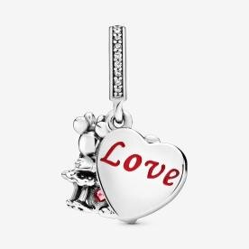 Pandora ékszer Disney Szerelmes Minnie és Mickey charm 797769CZR