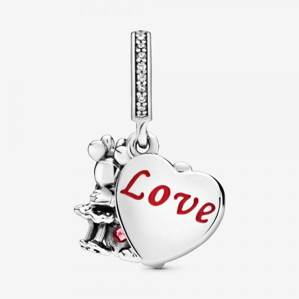 Pandora ékszer Disney Szerelmes Minnie és Mickey charm 797769CZR