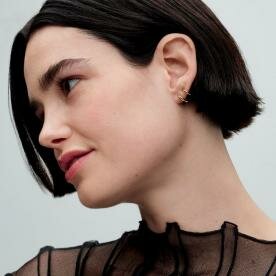 Pandora ékszer Dupla karika shine fülbevaló 263280C00