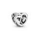 Pandora ékszer Egymásba fonódó végtelen szívek ezüst charm 790800C00