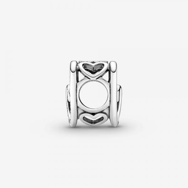 Pandora ékszer Egymásba fonódó végtelen szívek ezüst charm 790800C00