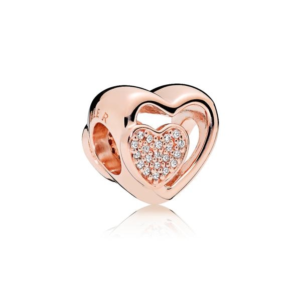 Pandora ékszer Együtt rozé charm 781806CZ