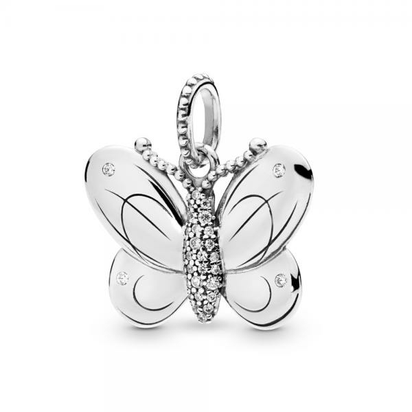 Pandora ékszer Elragadó pillangó ezüst medál 397933CZ