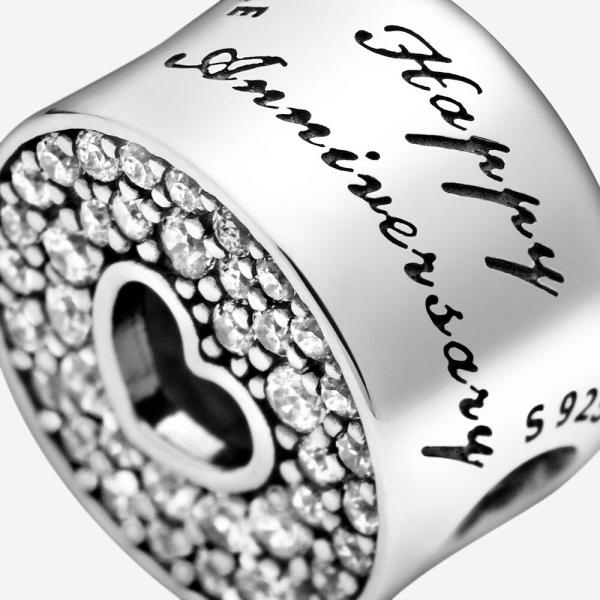 Pandora ékszer Évfordulónk ünnepe ezüst charm cirkóniával 791977CZ