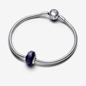 Pandora ékszer Fazettált kék muránói üveg charm 792984C00