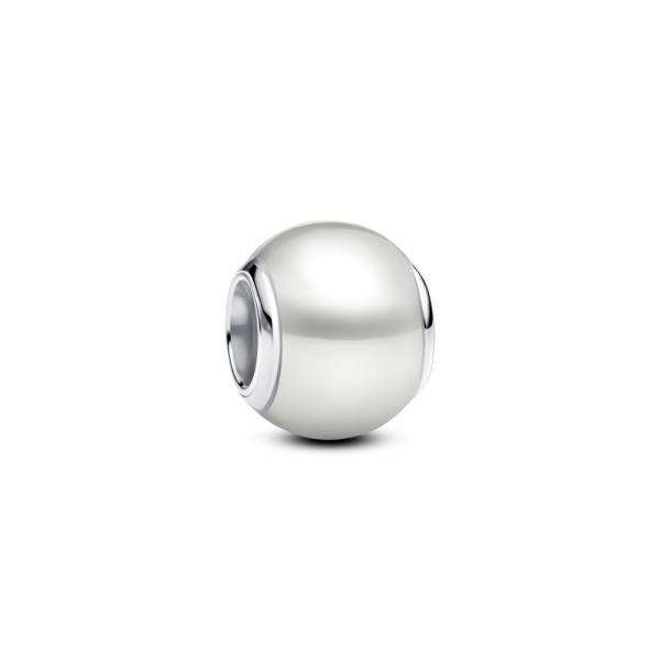 Pandora ékszer Fehér gömb ezüst charm 793781C01