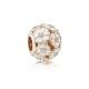 Pandora ékszer Fehér kankalinmező rozé charm 781488EN12